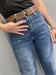 Jeans modello mandy con cintura lavaggio jeans blu