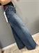 Jeans modello palazzo blue medio  con cinturino