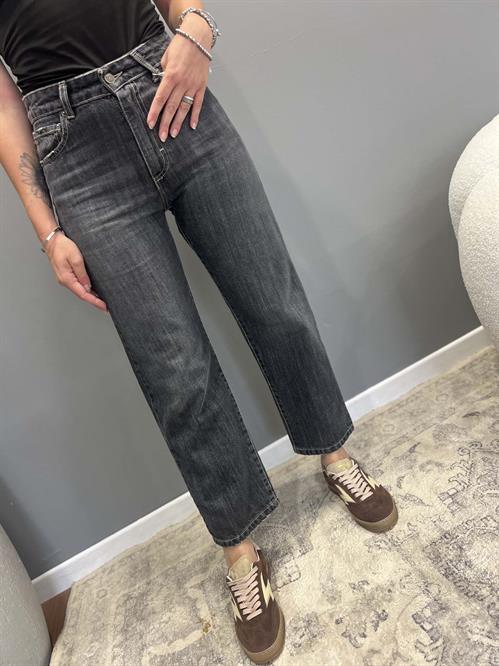 Jeans nero grigio 100% cotone modello levis  tubolare