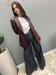 giacca vera pelle burgundy