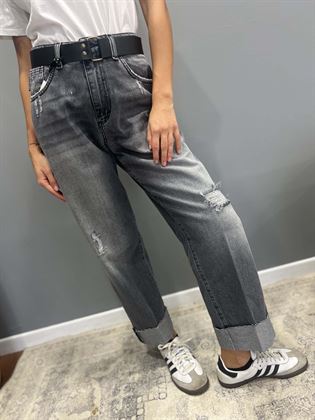 Jeans modello mandy lavaggio grigio delave