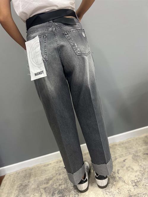 Jeans modello mandy lavaggio grigio delave