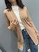 cardigan aperto cammello in viscosa