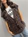 maglia gilet punto pannopannocchia marrone cacao