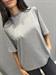  T-Shirt grigia melange cabojon mezzac manica
