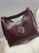 Borsa burgungy con logo d orato e manico