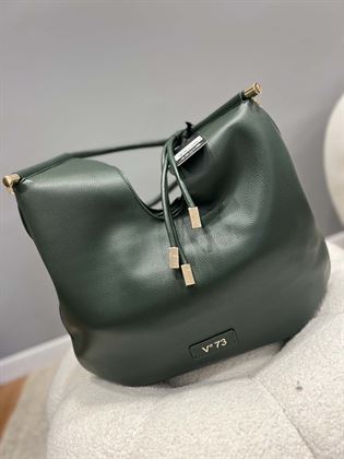 Borsa con manico verde bosco v73