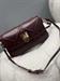 Borsa trapuntata burgundy con tracolla