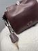 Borsa secchiello tracolla burgundy  con chiusura a chiave