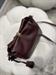 Borsa secchiello tracolla burgundy  con chiusura a chiave