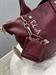 Borsa con manico e tracolla colore burgundy e borsetta gadget