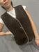 GILET ORSETTO CON BOTTONI MARRONE TESTA DI MORO