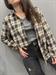 Camicia check quadri blu panna verde