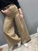 jeans  palazzo con cintura beige delave