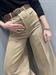 jeans  palazzo con cintura beige delave