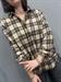 camicia check quadri colore marrone beige verde tessuto felpatino
