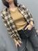 camicia check quadri colore marrone beige verde tessuto felpatino