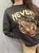 Felpa nero carbone stampa tigre