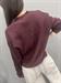 cardigan costine burgundy con bottoni