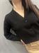 cardigan nero con bottoni morbido
