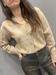 cardigan bottoni beige visone morbido viscosa
