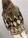 cardigan etnico con cintura verde militare blu rosa