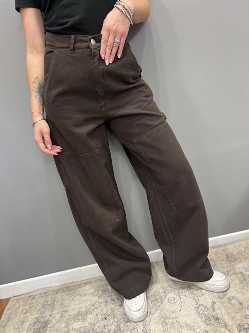 Jeans workers marrone cacao dritto