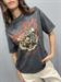  T-Shirt grigia DELAVE CON STAMPA TIGRE