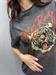  T-Shirt grigia DELAVE CON STAMPA TIGRE
