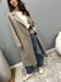 cappotto doppiopetto beige visone handmade lana
