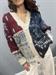 cardigan jacquard kontatto blu panna burgundy