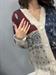 cardigan jacquard kontatto blu panna burgundy