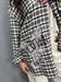 Camicia check beige panna blu scritta revolution
