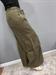 Pantalone verde military dritto con tasche ed elastico in vita