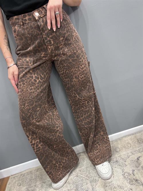 jeans worker maculato rosa beige