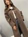 cappotto loden marrone handmade cachemire e lana con colletto