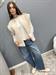 gilet orsetto con cerniera panna e colletto bomber