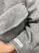 Cappotto grigio bottonato con tasche a toppa lana