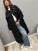 Cappotto  bottonato con tasche a toppa  nero