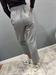 Pantalone grigio chiaro con elastico in vita