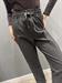 Pantalone grigio antracite con elastico in vita