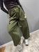 Pantalone verde militare con spille