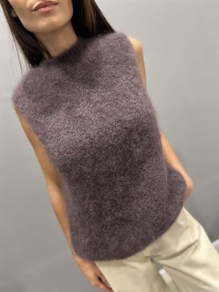 gilet orsetto cacao smanicato