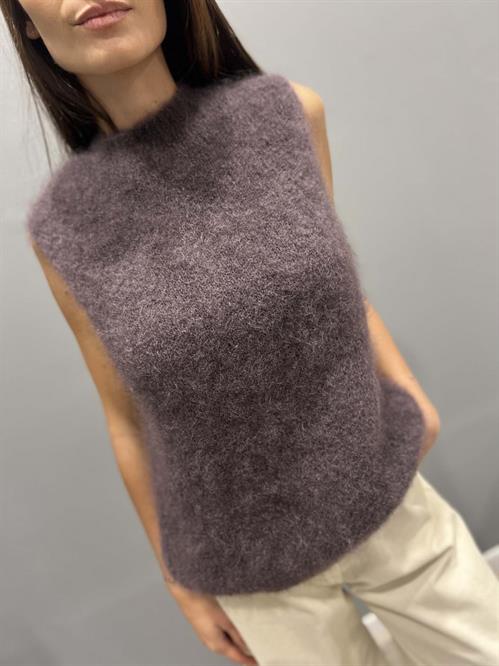 gilet orsetto cacao smanicato