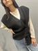 gilet maglia nero p.pannocchia  con bottoni