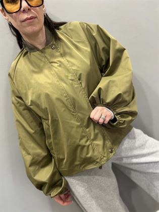 giacca bomber verde military impermeabile