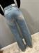 Jeans modello wideleg celeste chiaro