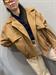 giacca bomber camoscio beige camel