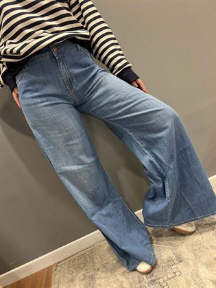 Jeans PALAZZO LAVAGGIO CELESTE CHIARO