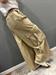 pantalone beige cargo elastico palazzo